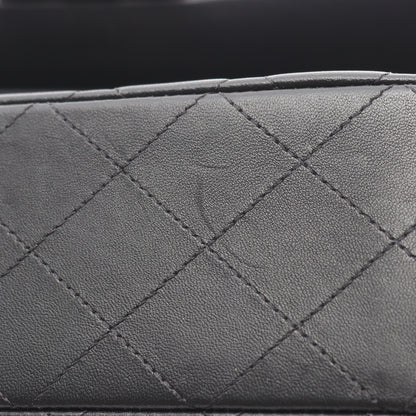 マトラッセ Wフラップ ピンクゴールド金具 Wチェーンショルダーバッグ ラムスキン ブラック シャネル バッグ CHANEL