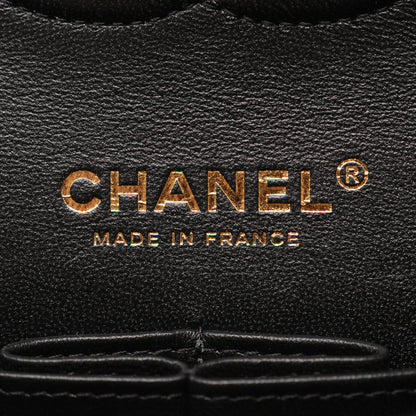 マトラッセ Wフラップ ピンクゴールド金具 Wチェーンショルダーバッグ ラムスキン ブラック シャネル バッグ CHANEL