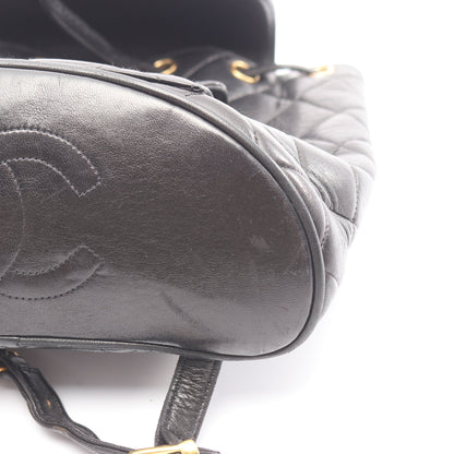 マトラッセ バックパック リュックサック ラムスキン ブラック ゴールド金具 シャネル バッグ CHANEL