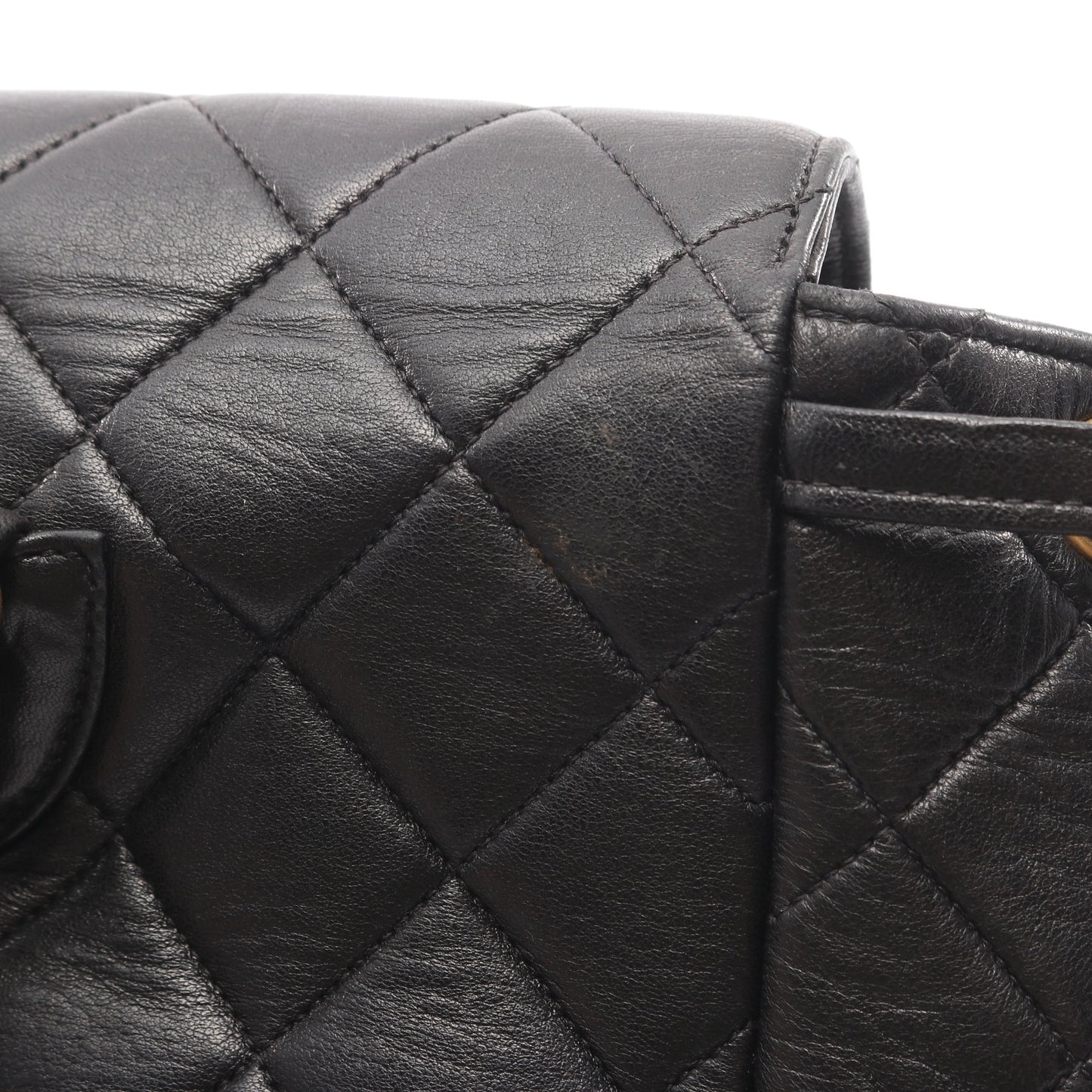 マトラッセ バックパック リュックサック ラムスキン ブラック ゴールド金具 シャネル バッグ CHANEL