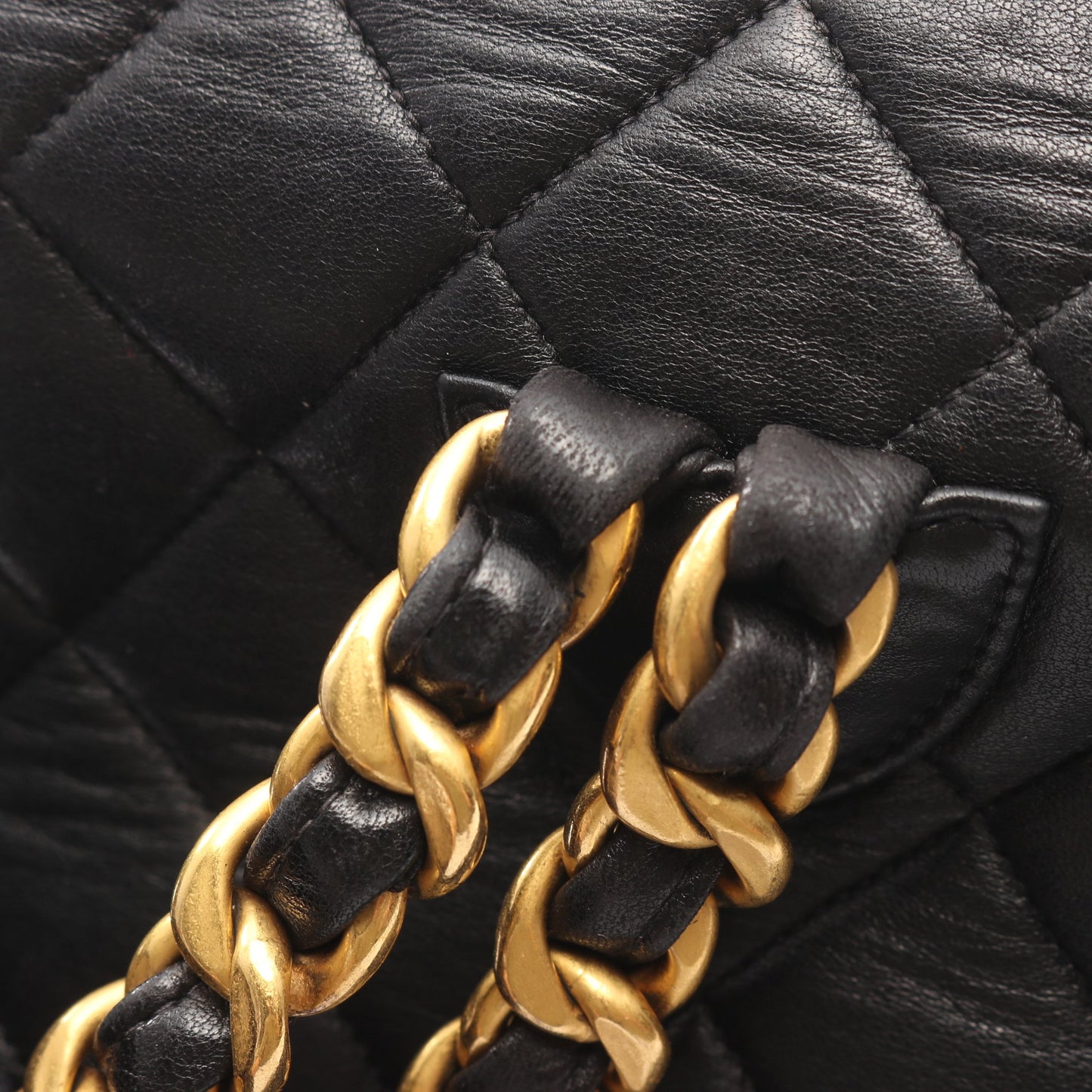 マトラッセ バックパック リュックサック ラムスキン ブラック ゴールド金具 シャネル バッグ CHANEL