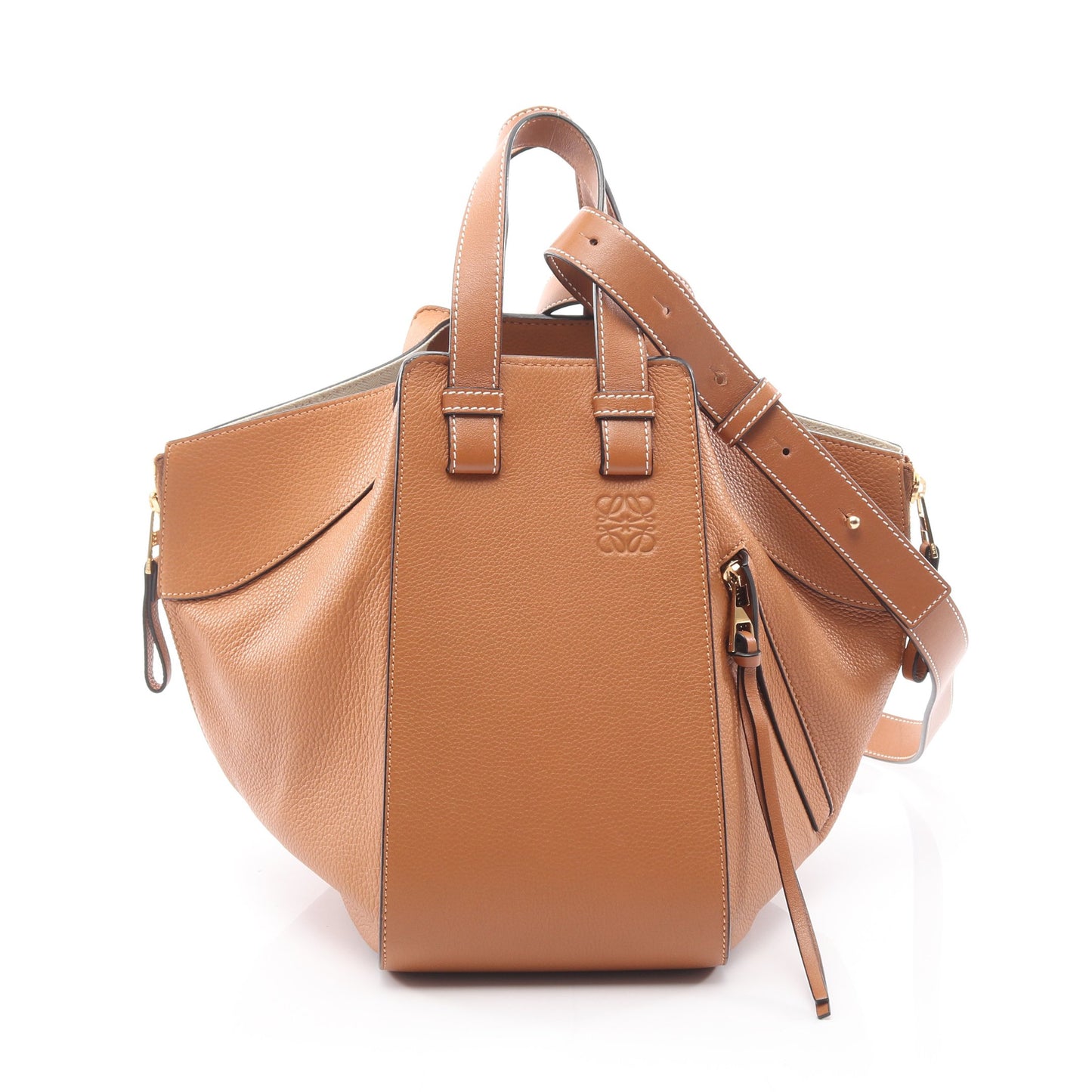 HAMMOCK SMALL ハンモック スモール 2WAY ハンドバッグ レザー ブラウン ロエベ バッグ LOEWE