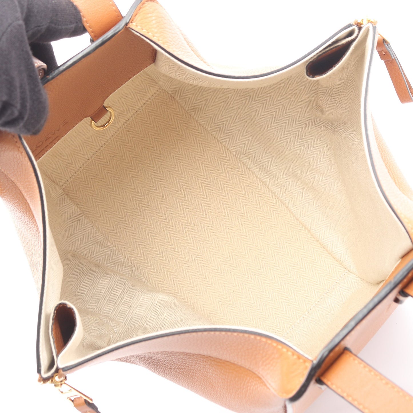 HAMMOCK SMALL ハンモック スモール 2WAY ハンドバッグ レザー ブラウン ロエベ バッグ LOEWE