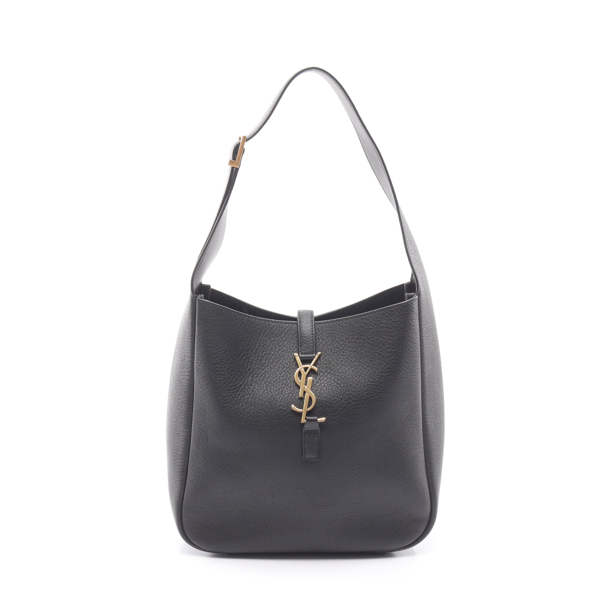 LE 5 A 7 ワンショルダーバッグ レザー ブラック サンローランパリ バッグ SAINT LAURENT PARIS