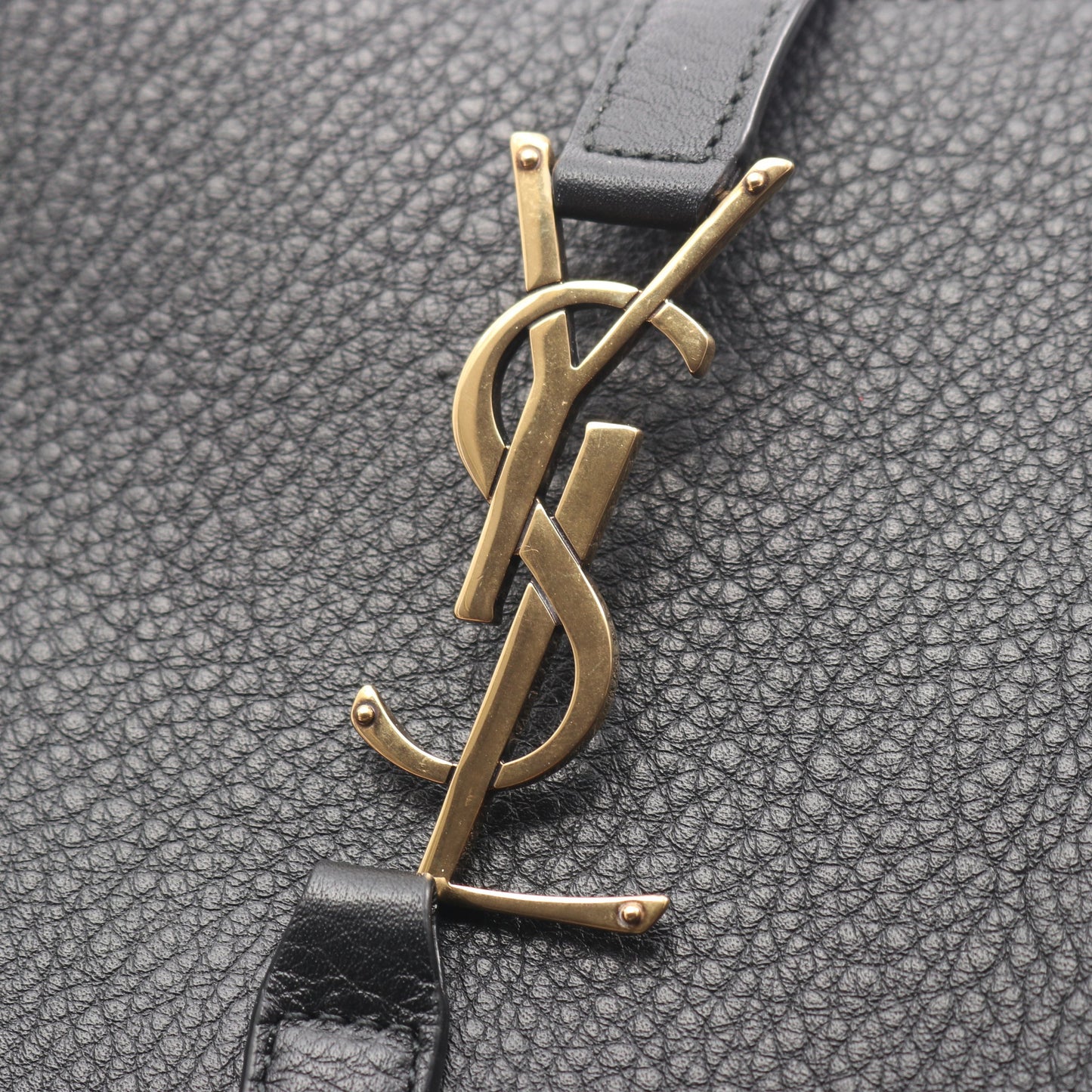 LE 5 A 7 ワンショルダーバッグ レザー ブラック サンローランパリ バッグ SAINT LAURENT PARIS