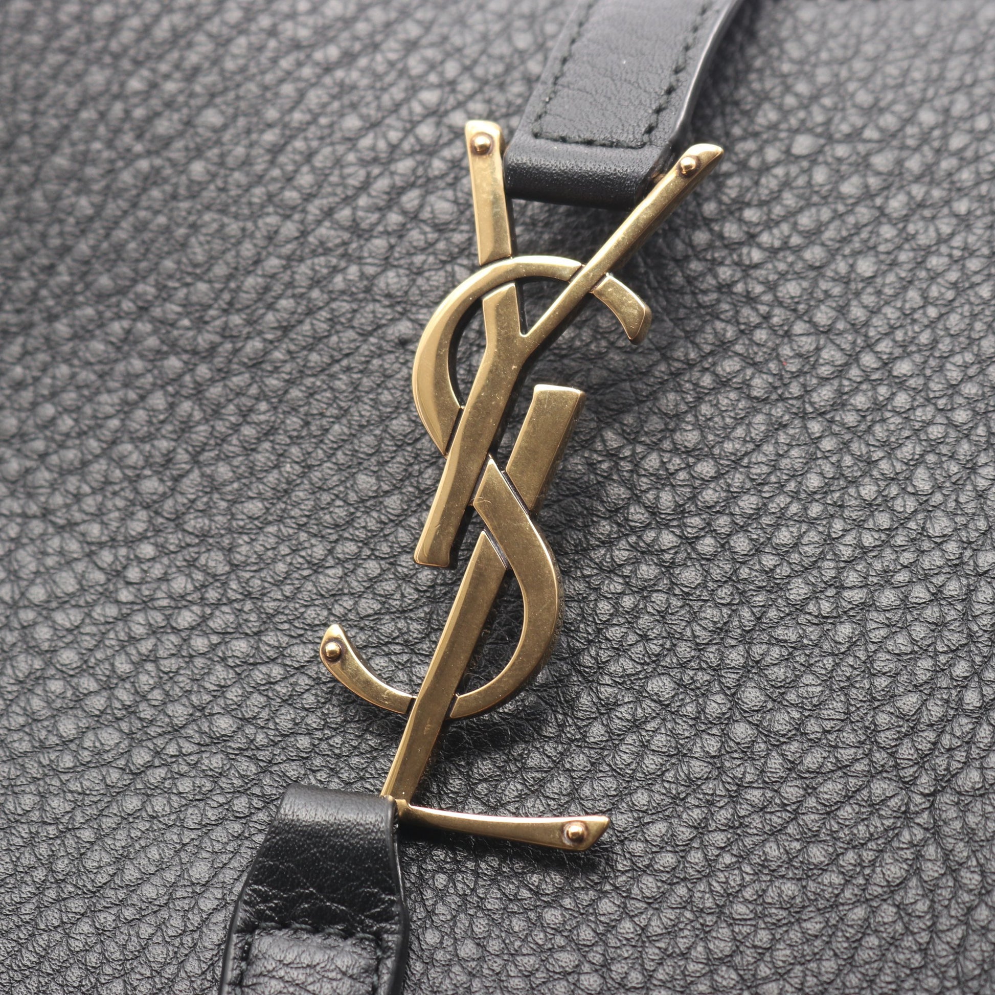 LE 5 A 7 ワンショルダーバッグ レザー ブラック サンローランパリ バッグ SAINT LAURENT PARIS