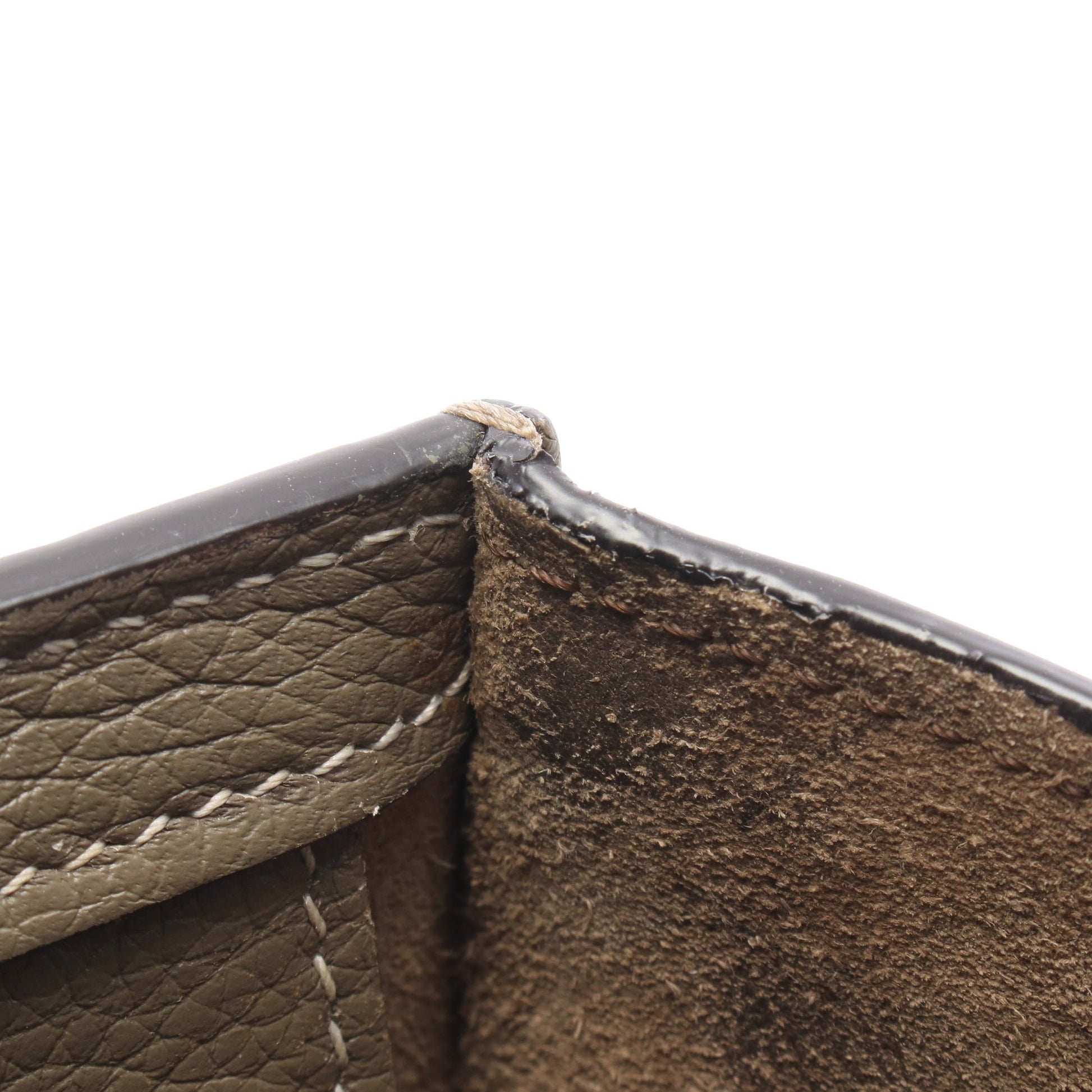 ラゲージ ナノショッパー 2WAY ハンドバッグ レザー グレーブラウン セリーヌ バッグ CELINE