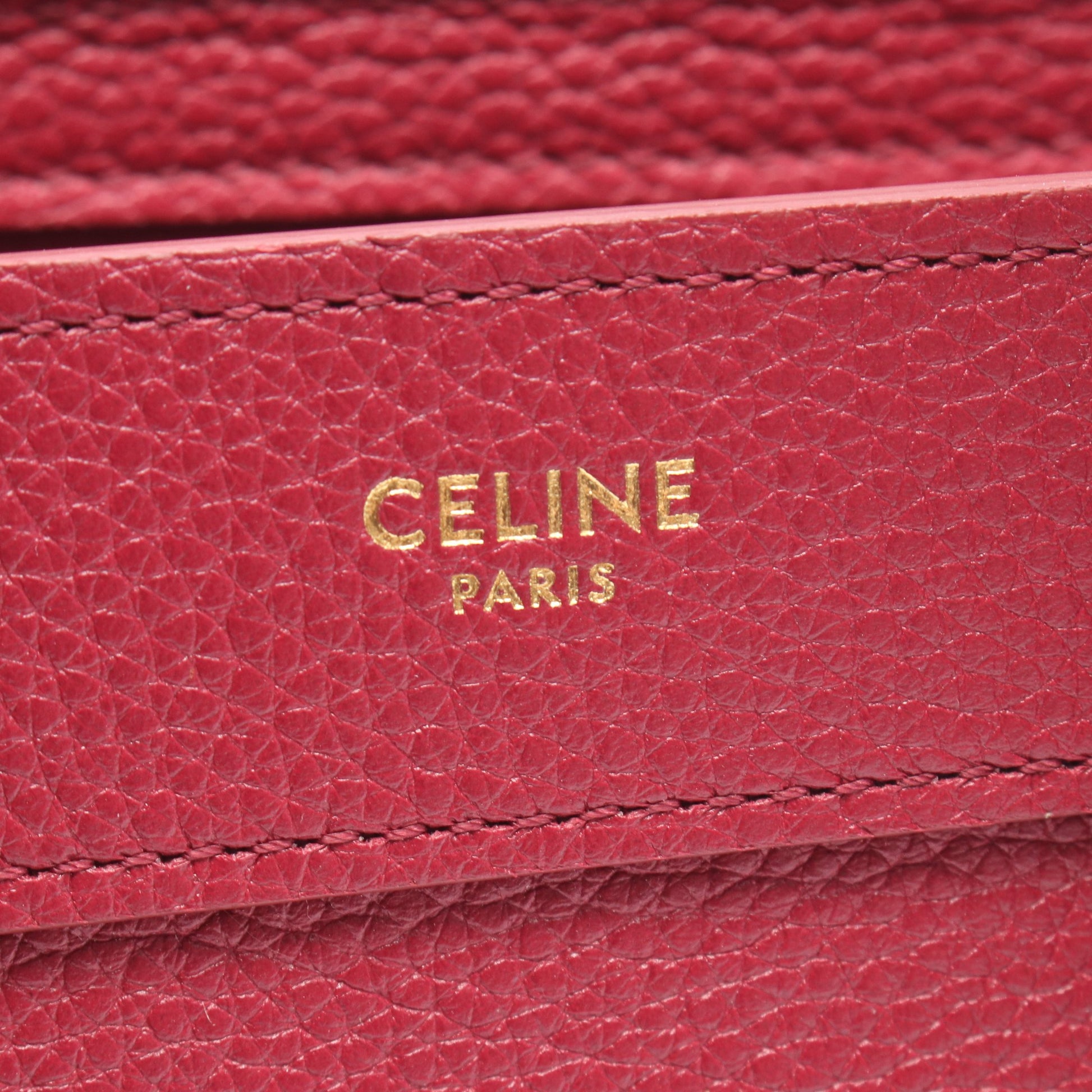 ラゲージ ナノショッパー 2WAY ハンドバッグ レザー ピンクパープル セリーヌ バッグ CELINE