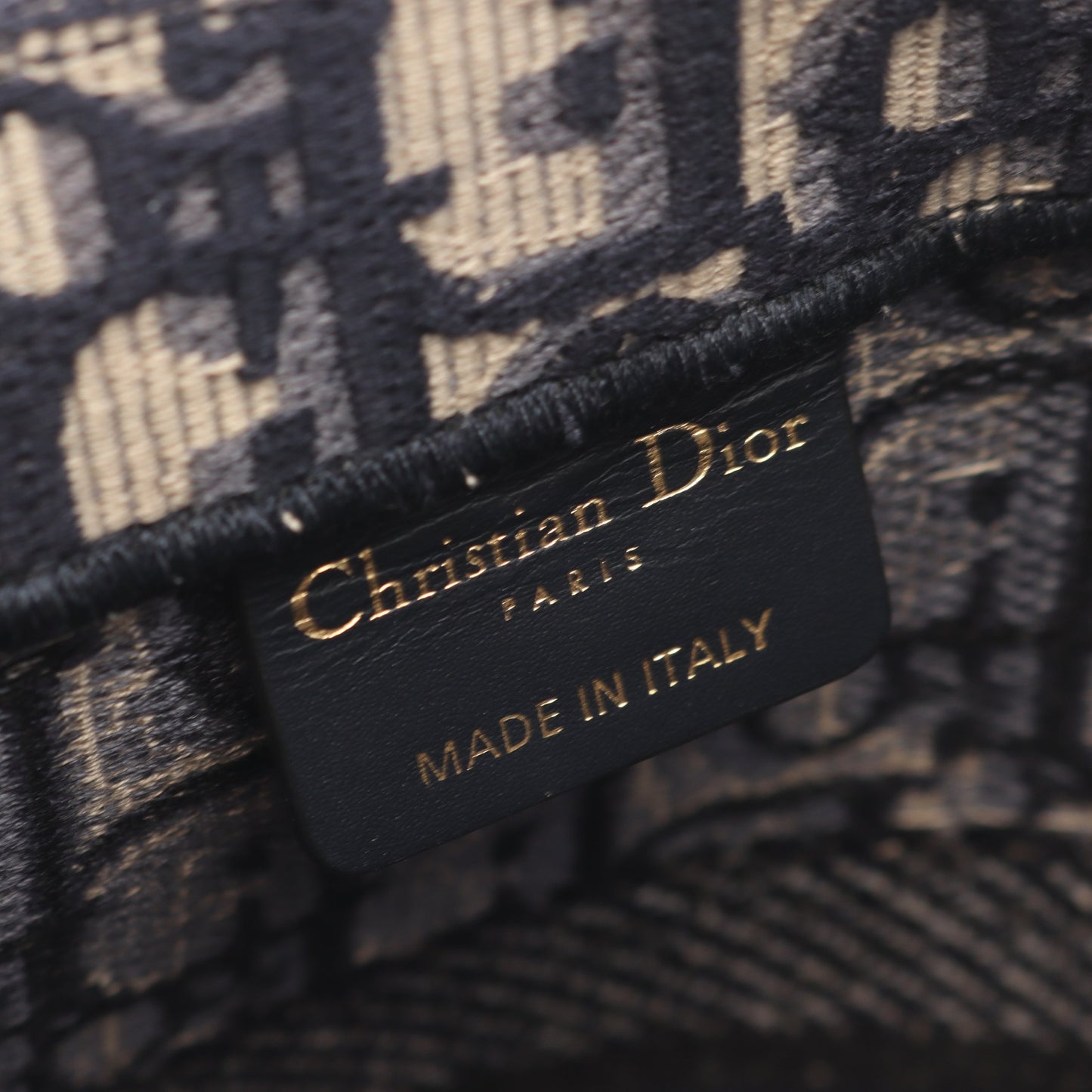 BOOK TOTE ブックトート ミディアム ハンドバッグ トートバッグ キャンバス ベージュ ネイビー クリスチャンディオール バッグ Christian Dior