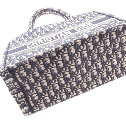 BOOK TOTE ブックトート ミディアム ハンドバッグ トートバッグ キャンバス ベージュ ネイビー クリスチャンディオール バッグ Christian Dior