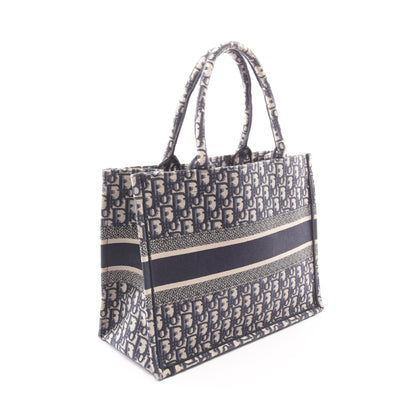 BOOK TOTE ブックトート ミディアム ハンドバッグ トートバッグ キャンバス ベージュ ネイビー クリスチャンディオール バッグ Christian Dior
