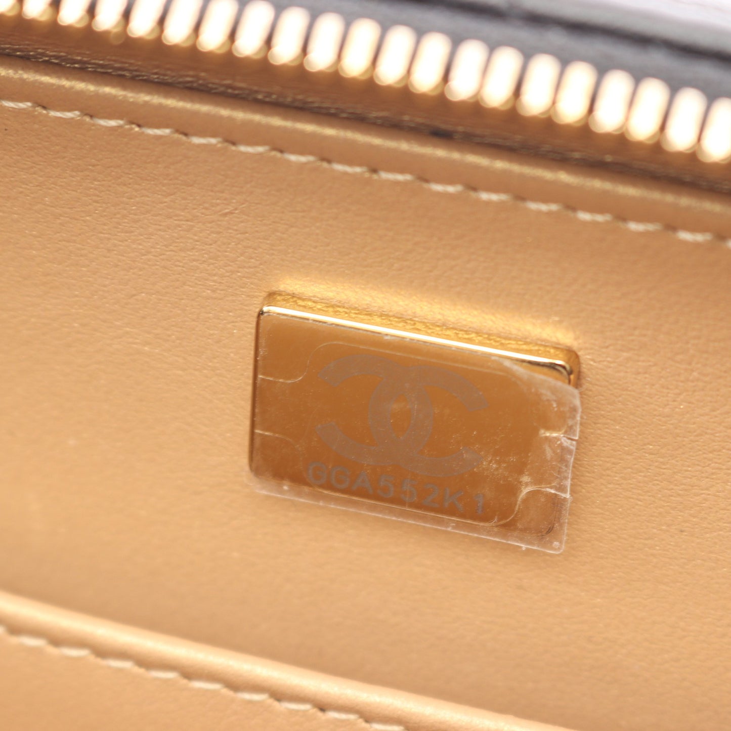 マトラッセ バニティバッグ 2WAY チェーンショルダーバッグ ラムスキン ブラック ゴールド ゴールド金具 シャネル バッグ CHANEL