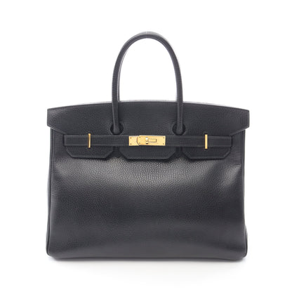 バーキン35 ハンドバッグ アルデンヌ ブラック ゴールド金具 ○W刻印 エルメス バッグ HERMES