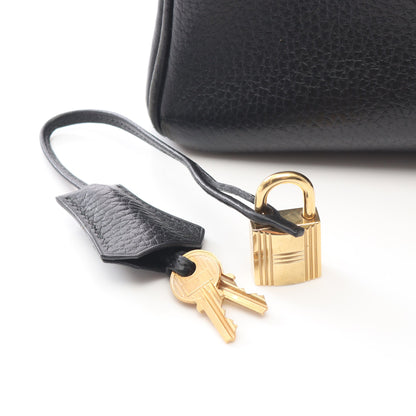 バーキン35 ハンドバッグ アルデンヌ ブラック ゴールド金具 ○W刻印 エルメス バッグ HERMES