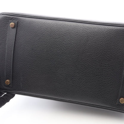 バーキン35 ハンドバッグ アルデンヌ ブラック ゴールド金具 ○W刻印 エルメス バッグ HERMES