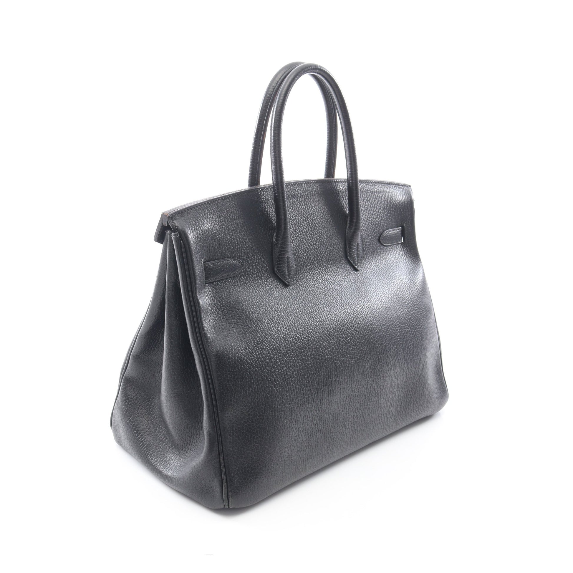 バーキン35 ハンドバッグ アルデンヌ ブラック ゴールド金具 ○W刻印 エルメス バッグ HERMES