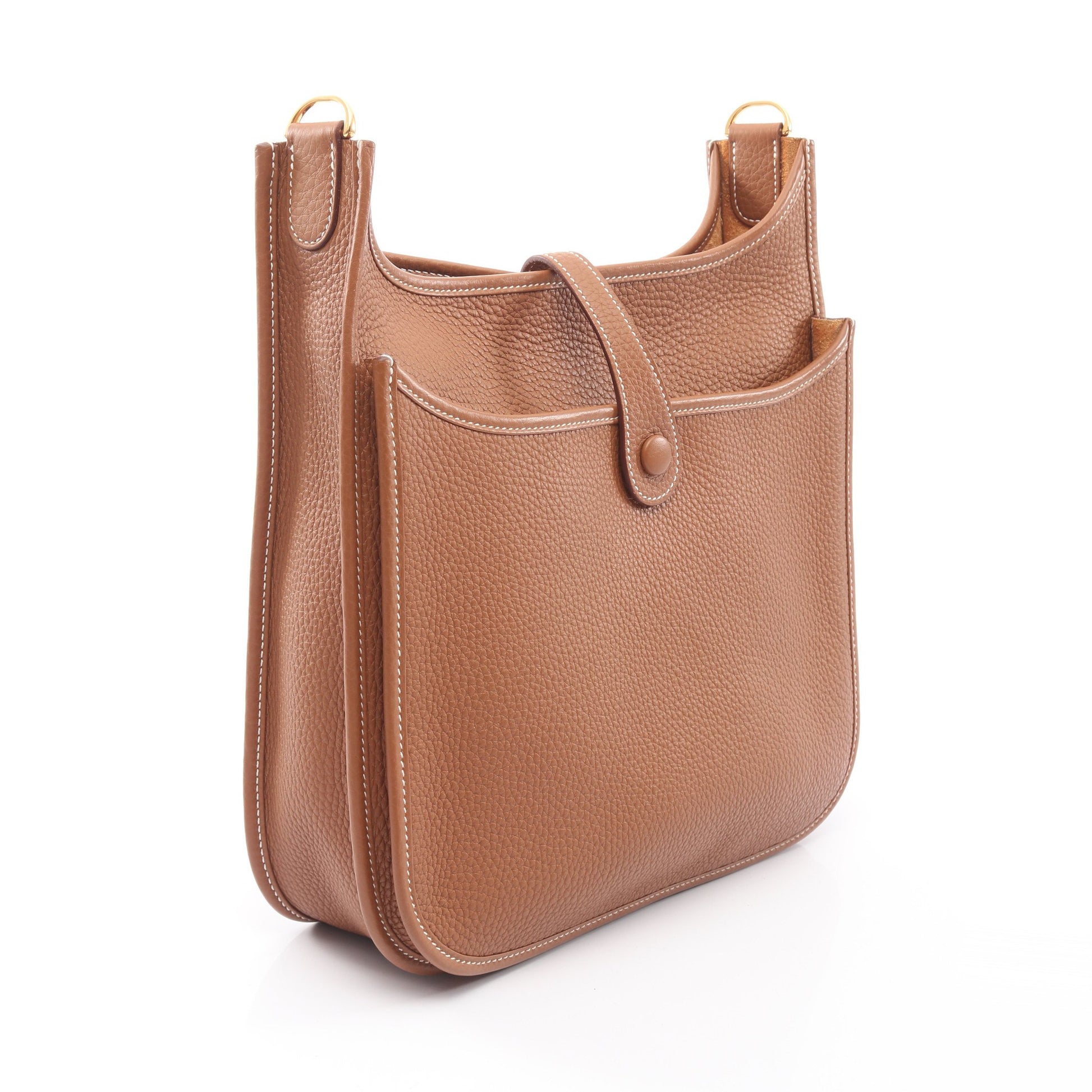 エヴリン 3 トロワ PM ゴールド ショルダーバッグ トリヨンクレマンス ブラウン ゴールド金具 K刻印 エルメス バッグ HERMES