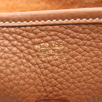 エヴリン 3 トロワ PM ゴールド ショルダーバッグ トリヨンクレマンス ブラウン ゴールド金具 K刻印 エルメス バッグ HERMES
