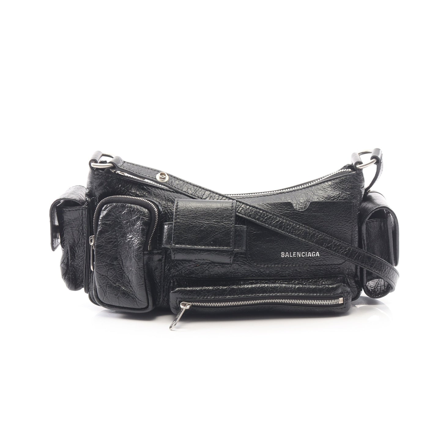 スーパービジー スモール ショルダーバッグ レザー ブラック バレンシアガ バッグ BALENCIAGA