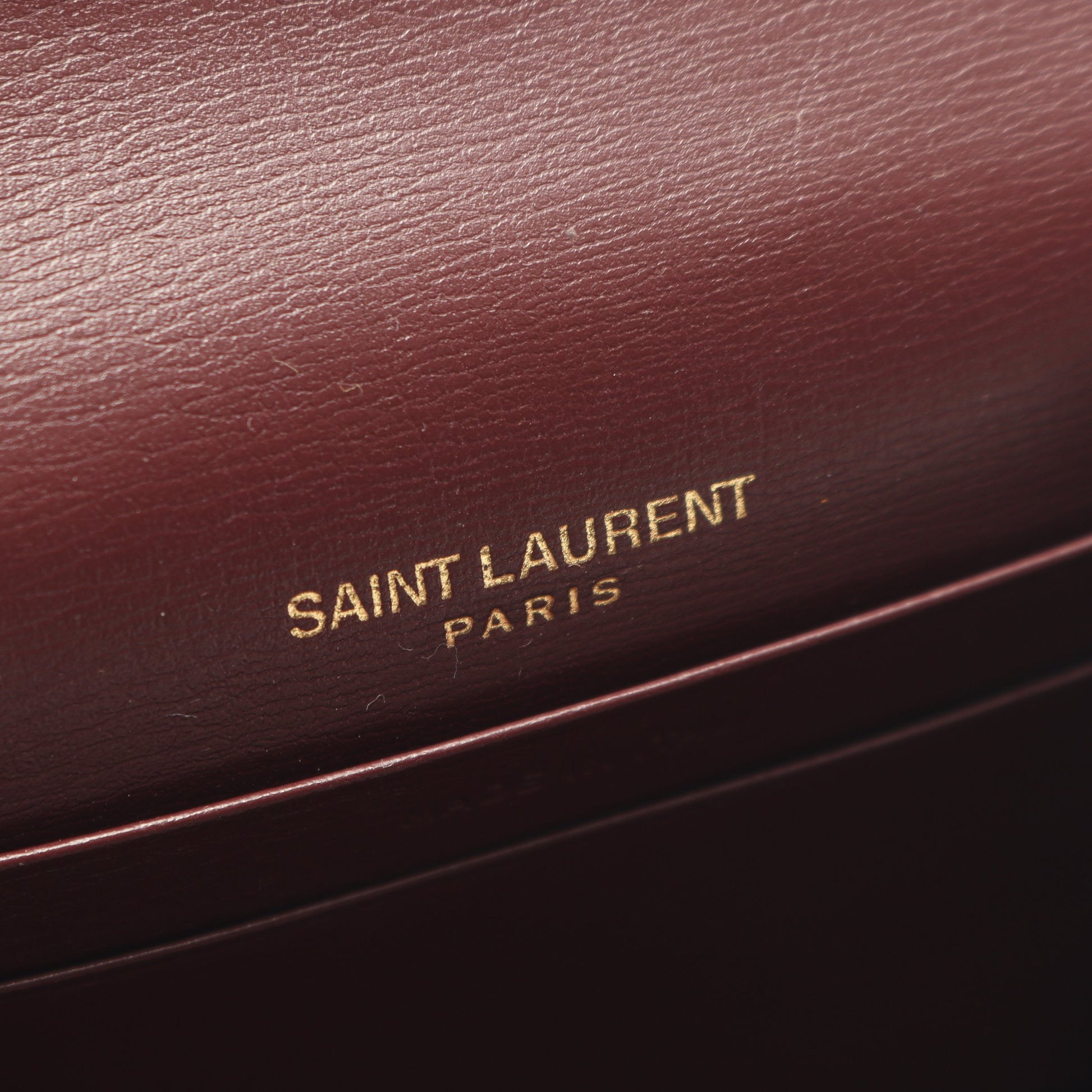 カードケース レザー ボルドー サンローランパリ 財布・小物 SAINT LAURENT PARIS