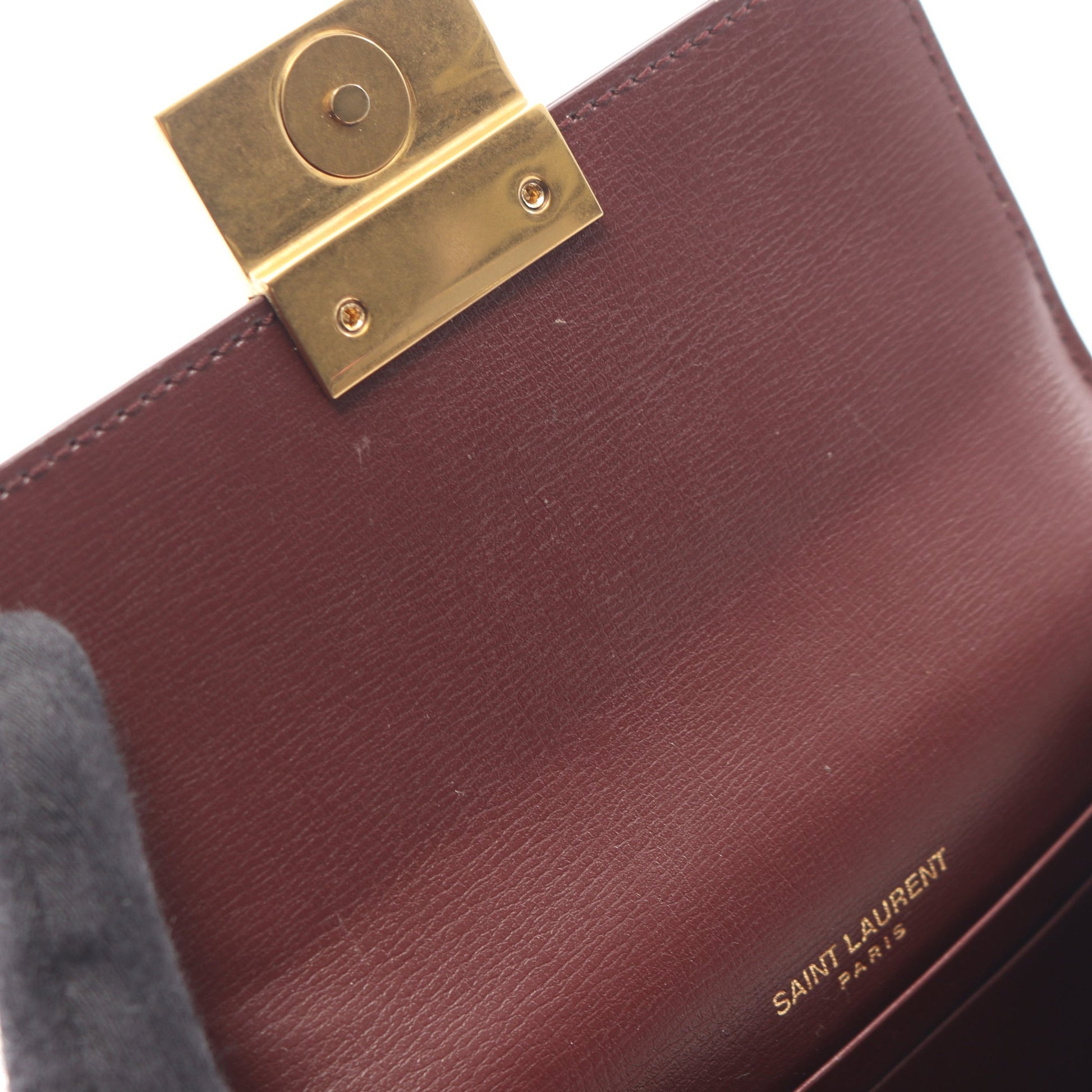 カードケース レザー ボルドー サンローランパリ 財布・小物 SAINT LAURENT PARIS