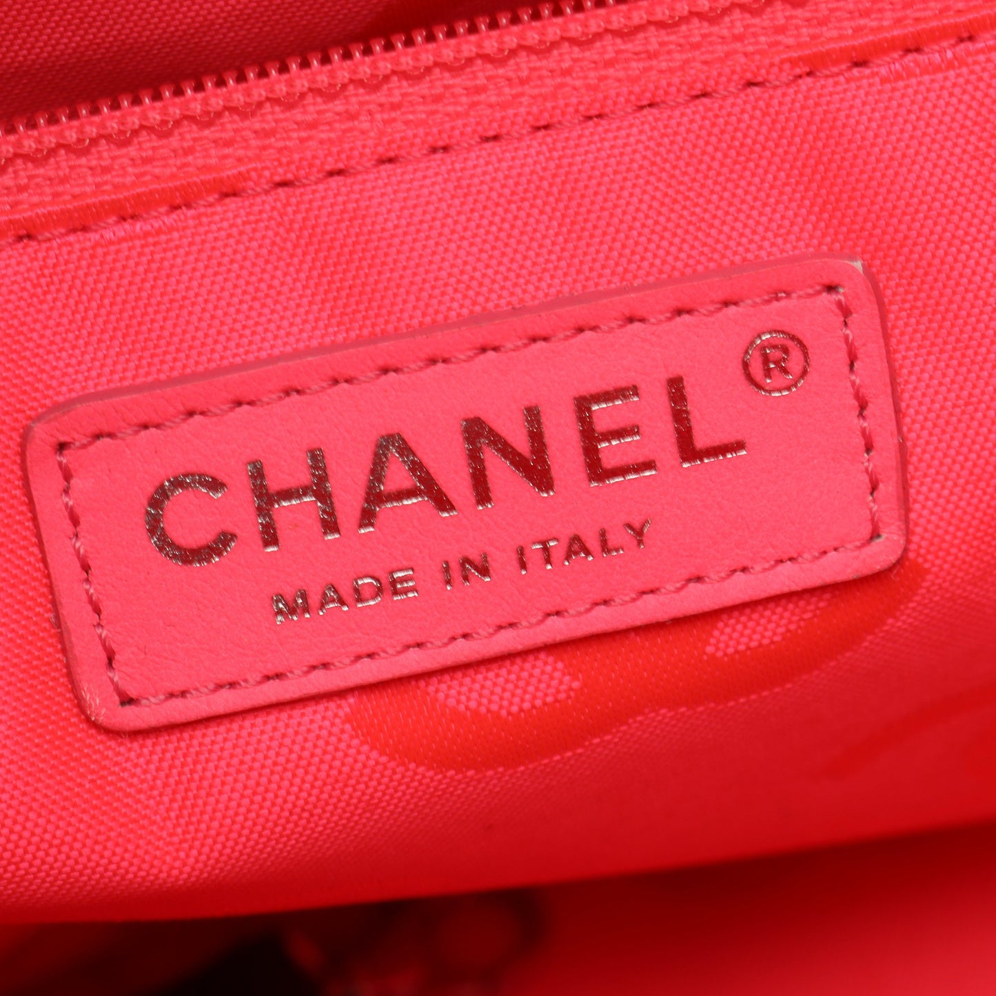 カンボンライン ラージ ショルダーバッグ トートバッグ レザー エナメルレザー ブラック シルバー金具 シャネル バッグ CHANEL
