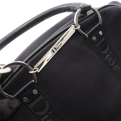ハードコア ボーリングバッグ 2WAY ハンドバッグ ナイロンキャンバス レザー ブラック クリスチャンディオール バッグ Christian Dior