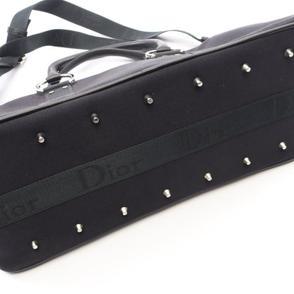 ハードコア ボーリングバッグ 2WAY ハンドバッグ ナイロンキャンバス レザー ブラック クリスチャンディオール バッグ Christian Dior