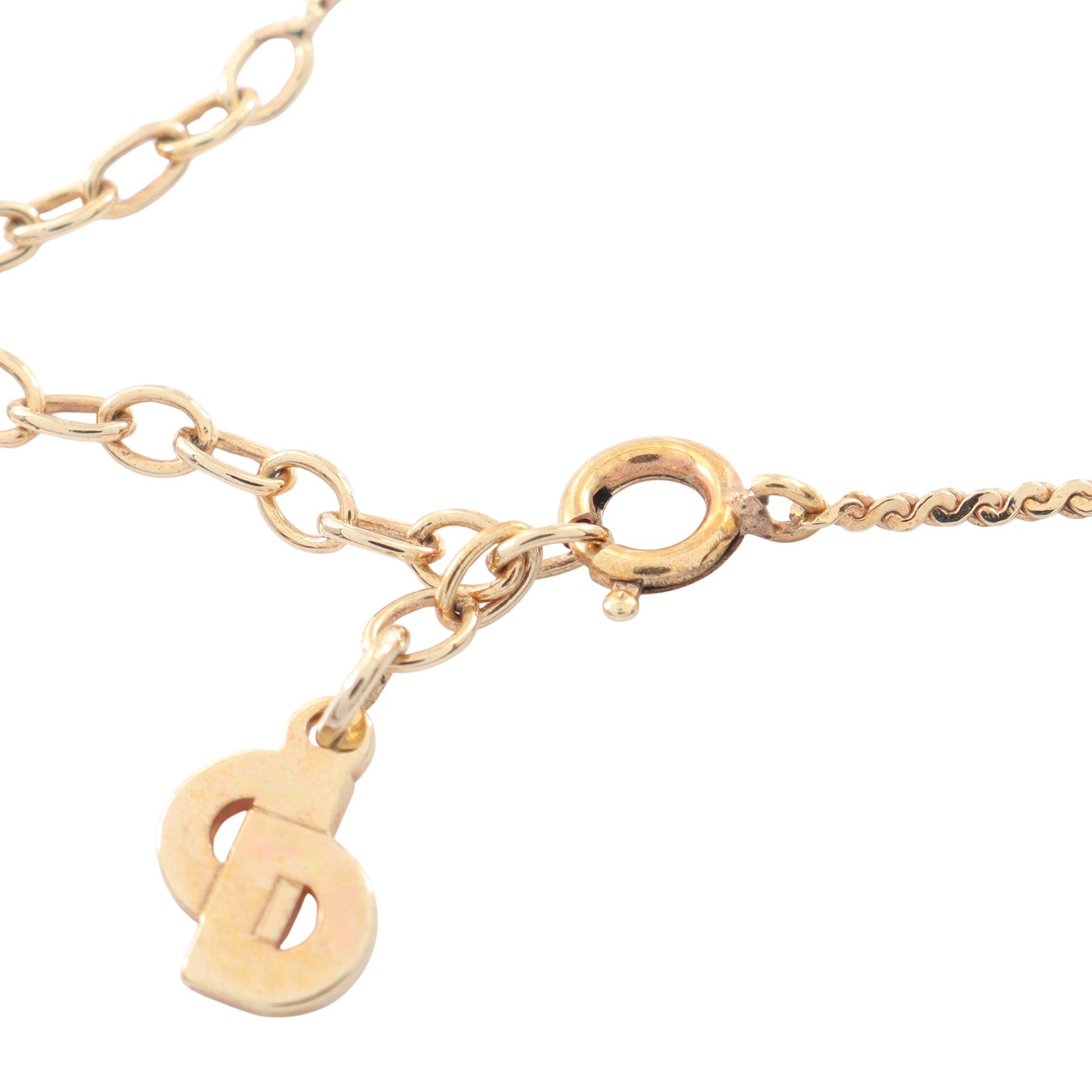 CDロゴ ネックレス GP ゴールド クリスチャンディオール アクセサリー Christian Dior