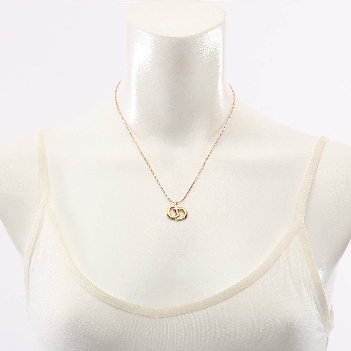 CDロゴ ネックレス GP ゴールド クリスチャンディオール アクセサリー Christian Dior