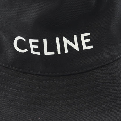 ロゴプリント バケット ハット コットン ブラック セリーヌ 財布・小物 CELINE
