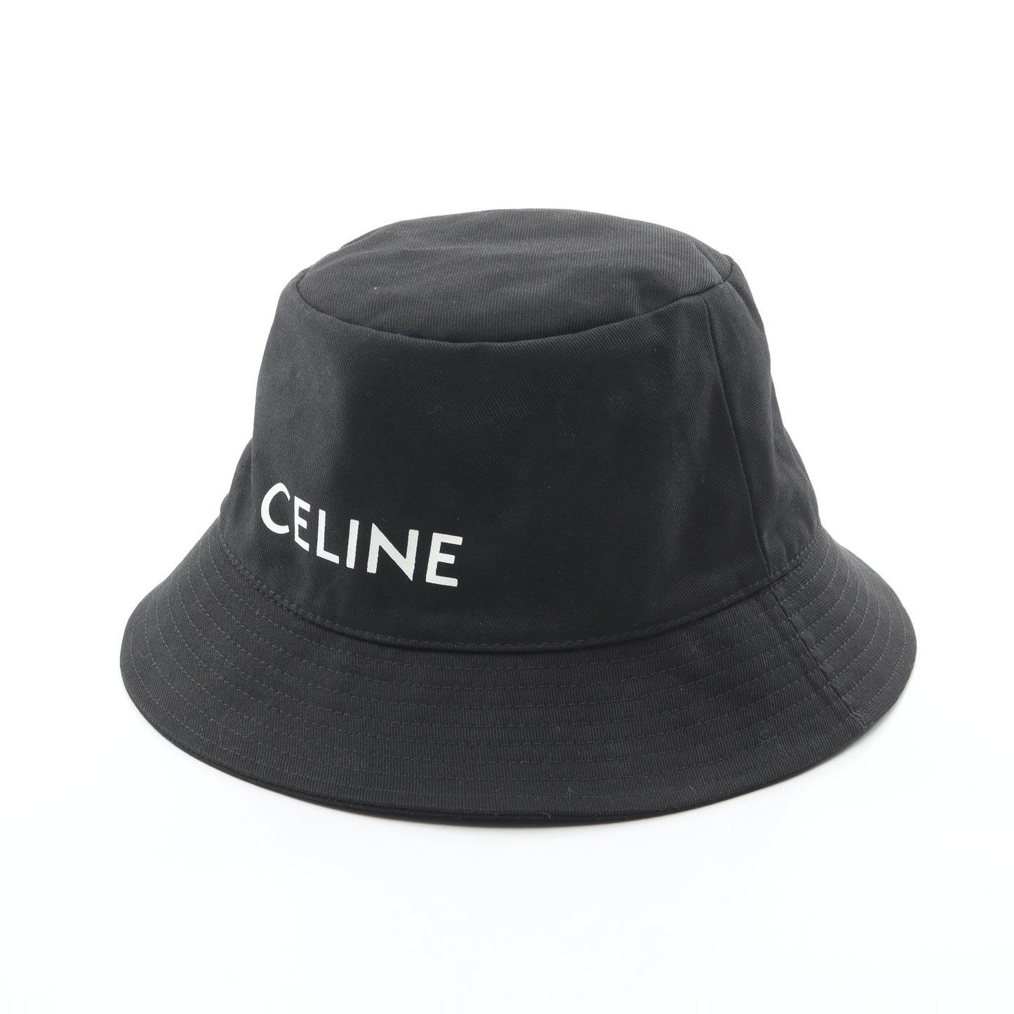 ロゴプリント バケット ハット コットン ブラック セリーヌ 財布・小物 CELINE