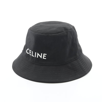 ロゴプリント バケット ハット コットン ブラック セリーヌ 財布・小物 CELINE