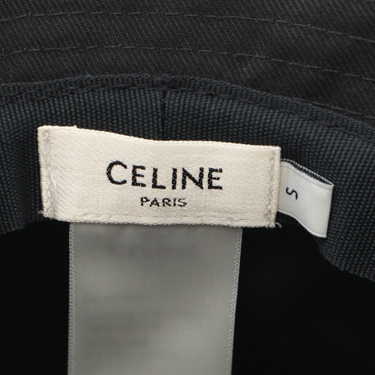 ロゴプリント バケット ハット コットン ブラック セリーヌ 財布・小物 CELINE
