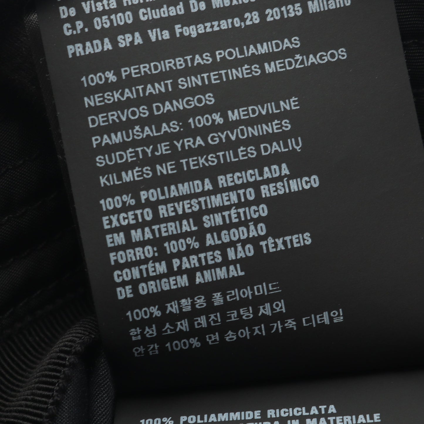Re-Nylon バケット ハット ナイロン ブラック プラダ 財布・小物 PRADA