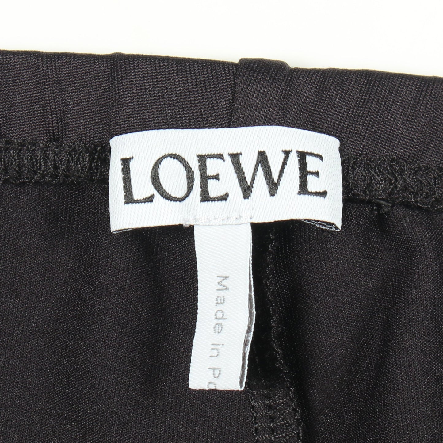 サイドロゴ レギンス パンツ ナイロン ブラック ロエベ ボトムス LOEWE
