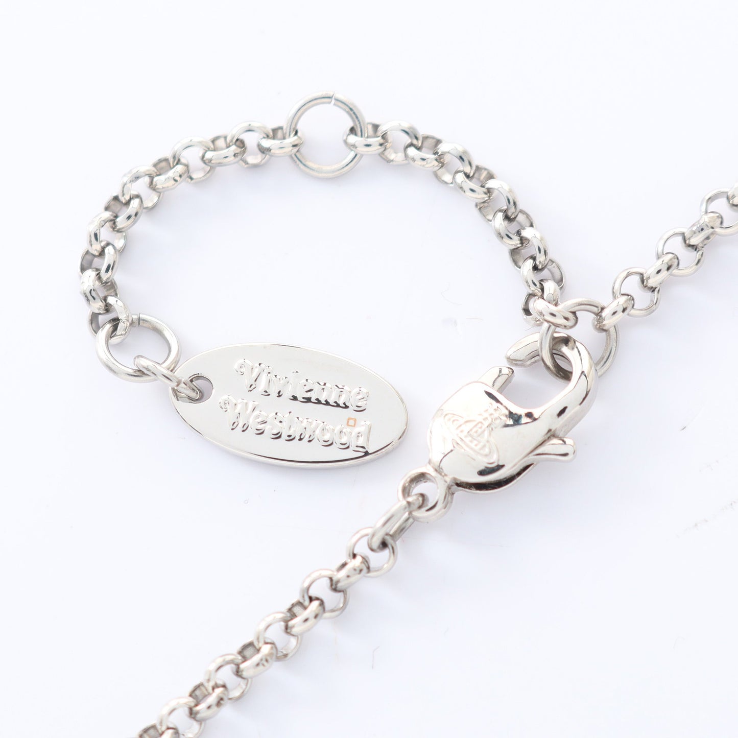ミニ バス レリーフ ネックレス ラインストーン シルバー クリア ヴィヴィアンウエストウッド アクセサリー Vivienne Westwood