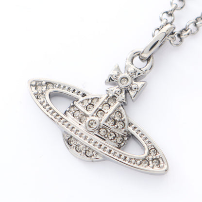 ミニ バス レリーフ オーブ ネックレス ラインストーン シルバー クリア ヴィヴィアンウエストウッド アクセサリー Vivienne Westwood
