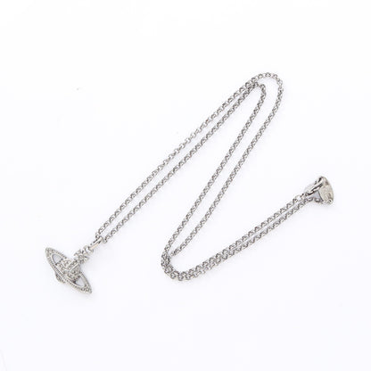 ミニ バス レリーフ オーブ ネックレス ラインストーン シルバー クリア ヴィヴィアンウエストウッド アクセサリー Vivienne Westwood