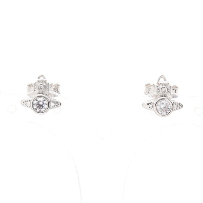 ロンドンオーブ スタッド ピアス ラインストーン シルバー クリア ヴィヴィアンウエストウッド アクセサリー Vivienne Westwood