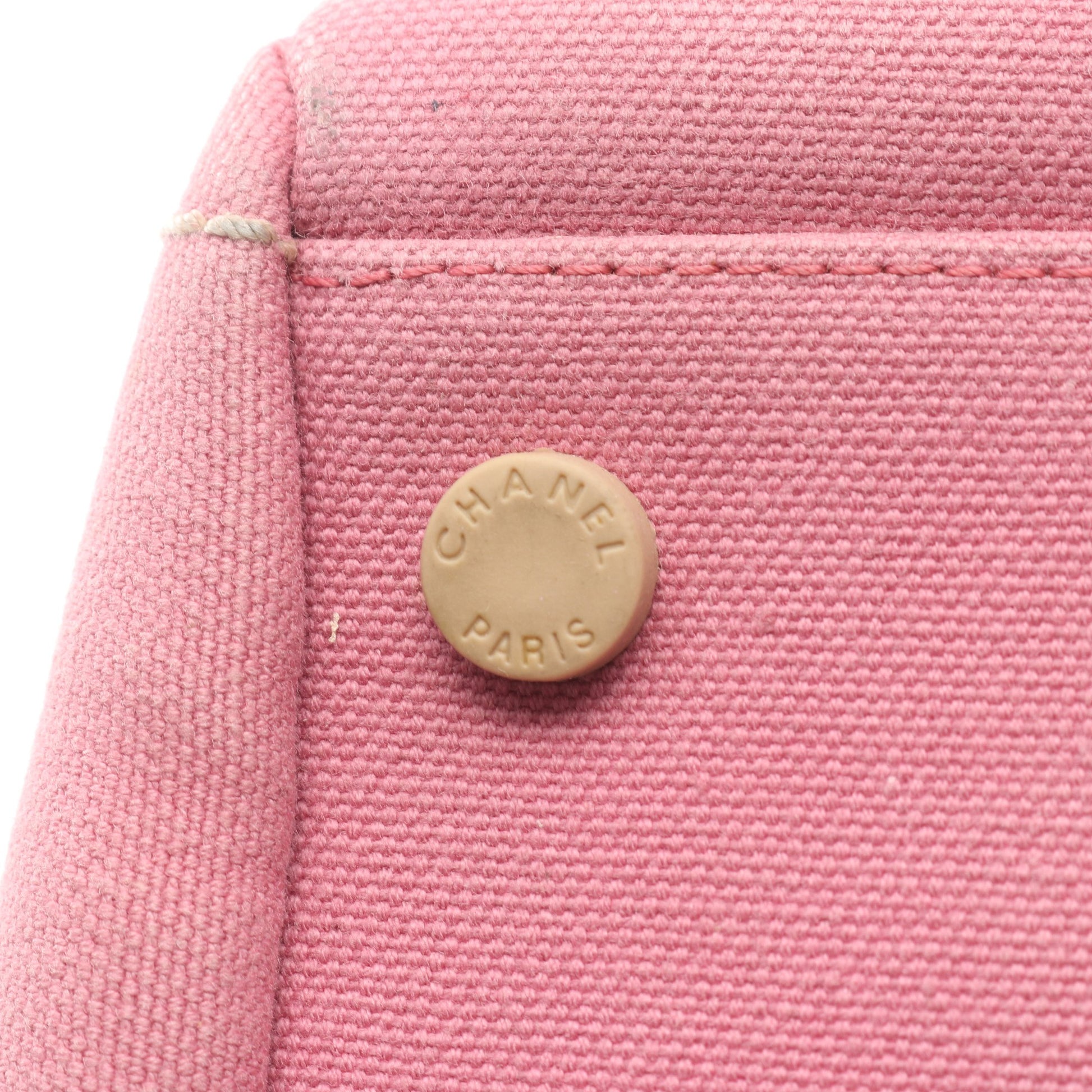 チョコバー NO.5 カメリア ハンドバッグ ミニボストンバッグ キャンバス レザー ピンク アイボリー シルバー金具 シャネル バッグ CHANEL