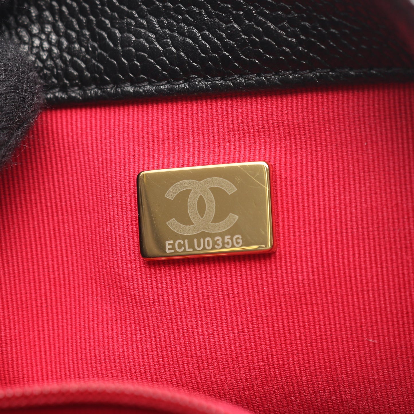 マトラッセ カメリア チェーンショルダーバッグ キャビアスキン ブラック ゴールド金具 シャネル バッグ CHANEL