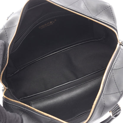 マトラッセ 2WAY ハンドバッグ レザー ブラック ゴールド金具 シャネル バッグ CHANEL
