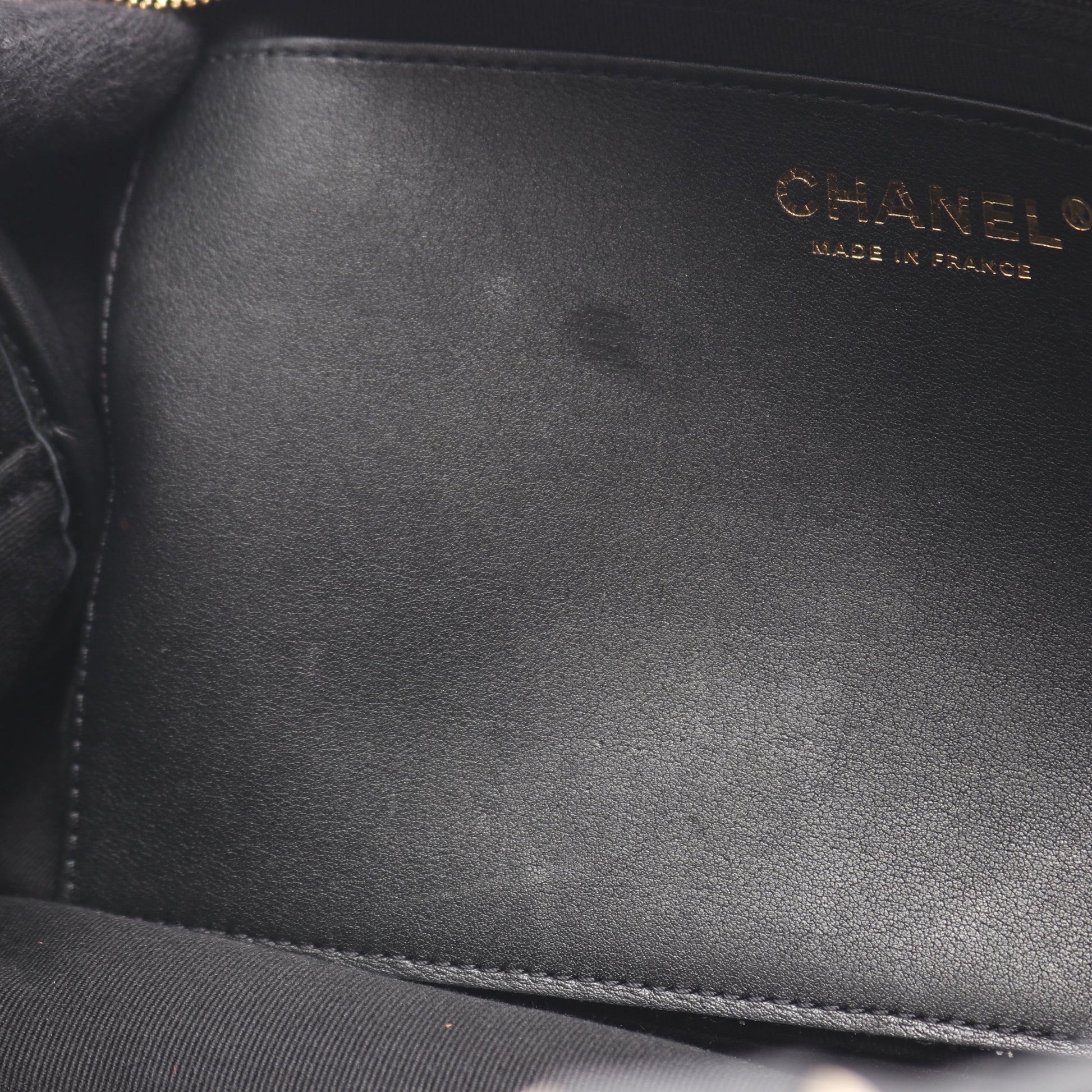 マトラッセ 2WAY ハンドバッグ レザー ブラック ゴールド金具 シャネル バッグ CHANEL