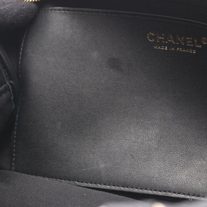 マトラッセ 2WAY ハンドバッグ レザー ブラック ゴールド金具 シャネル バッグ CHANEL