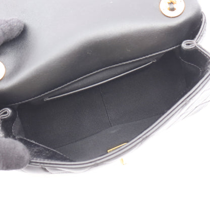 CHANEL 19 ディズヌフ マトラッセ チェーンショルダーバッグ ラムスキン ブラック ゴールド金具 シャネル バッグ CHANEL