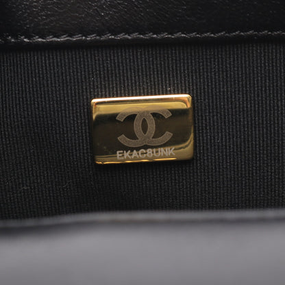 CHANEL 19 ディズヌフ マトラッセ チェーンショルダーバッグ ラムスキン ブラック ゴールド金具 シャネル バッグ CHANEL