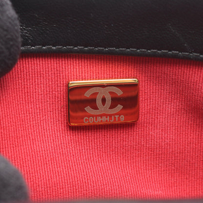 19 ディズヌフ マトラッセ コンビ金具 2WAY チェーンショルダーバッグ ラムスキン ブラック シャネル バッグ CHANEL