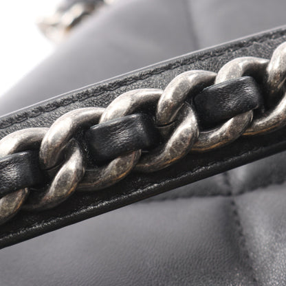 19 ディズヌフ マトラッセ コンビ金具 2WAY チェーンショルダーバッグ ラムスキン ブラック シャネル バッグ CHANEL