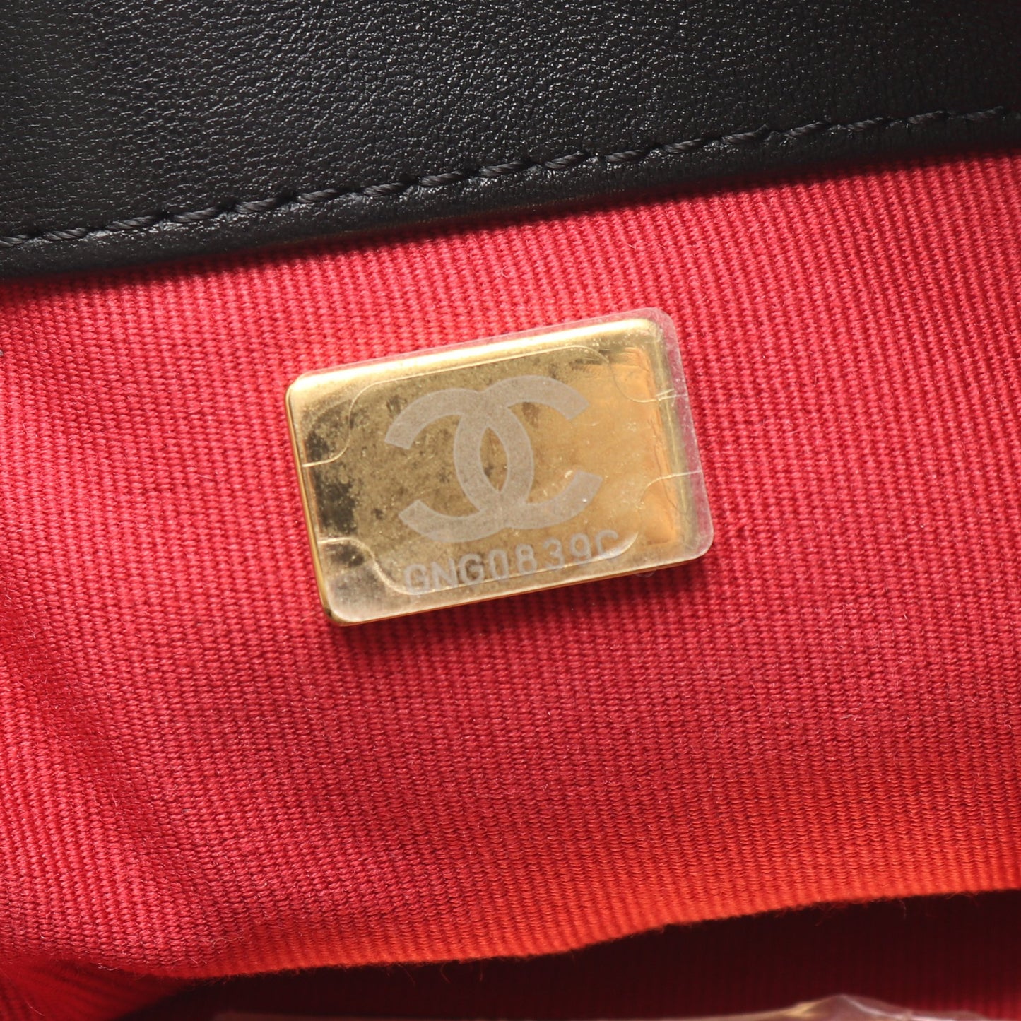 19 ディズヌフ マトラッセ コンビ金具 2WAY チェーンショルダーバッグ ラムスキン ブラック シャネル バッグ CHANEL
